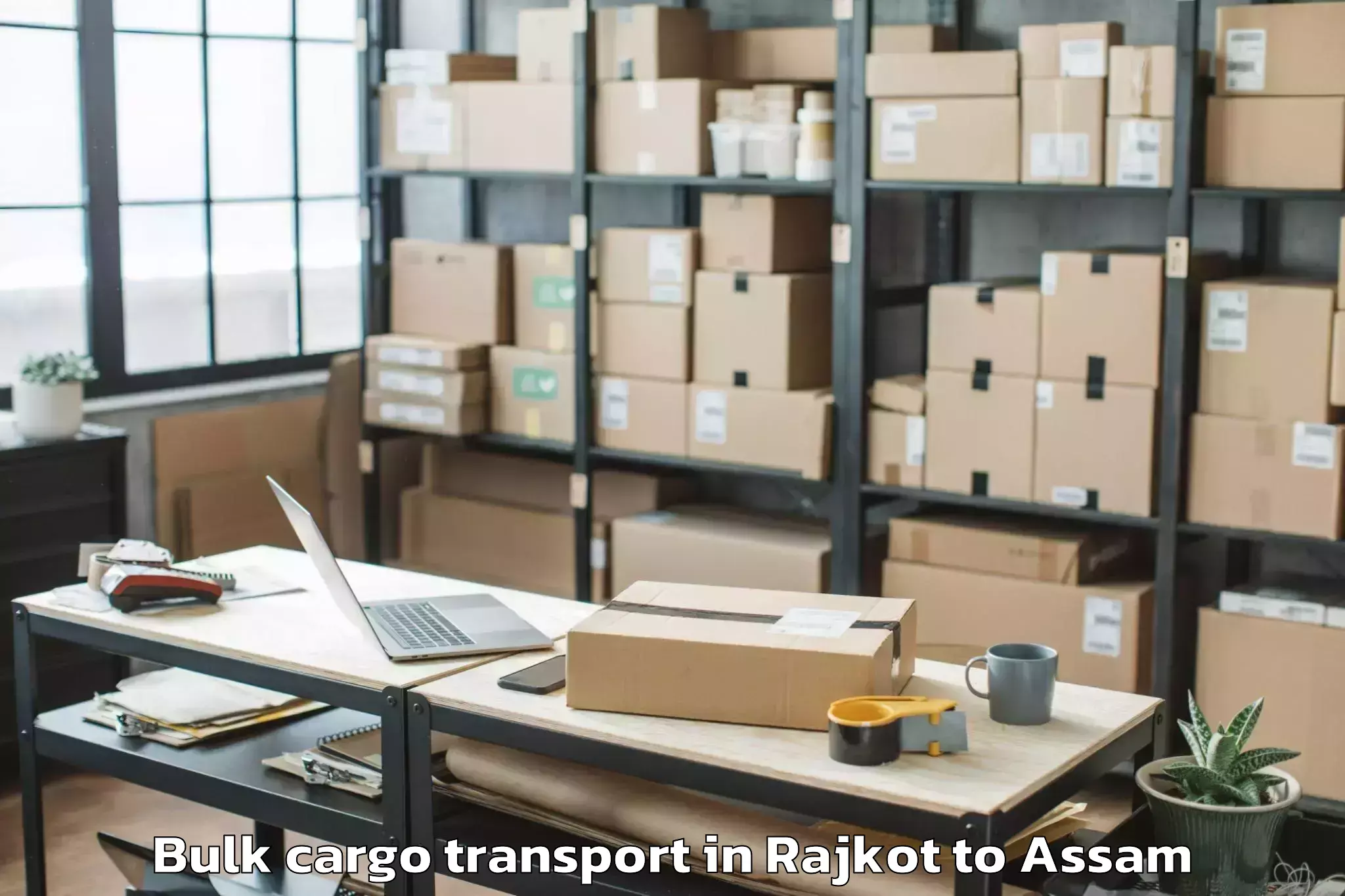 Book Rajkot to Iit Guwahati Bulk Cargo Transport Online